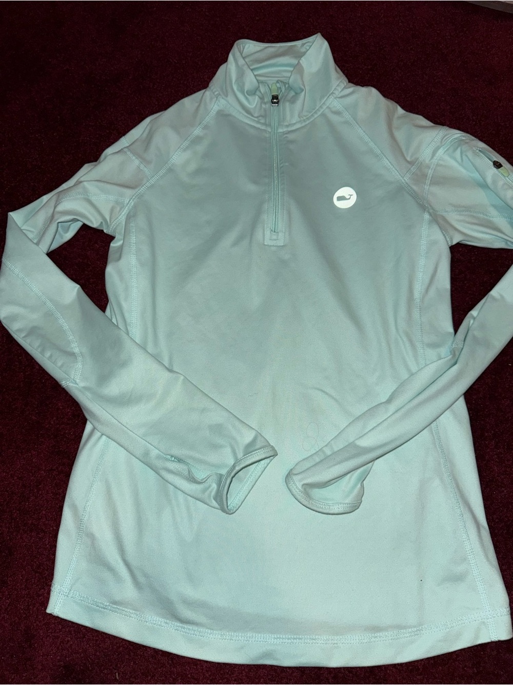 Vineyard vines small 1/4 zip performance athletic long sleeve shirt top